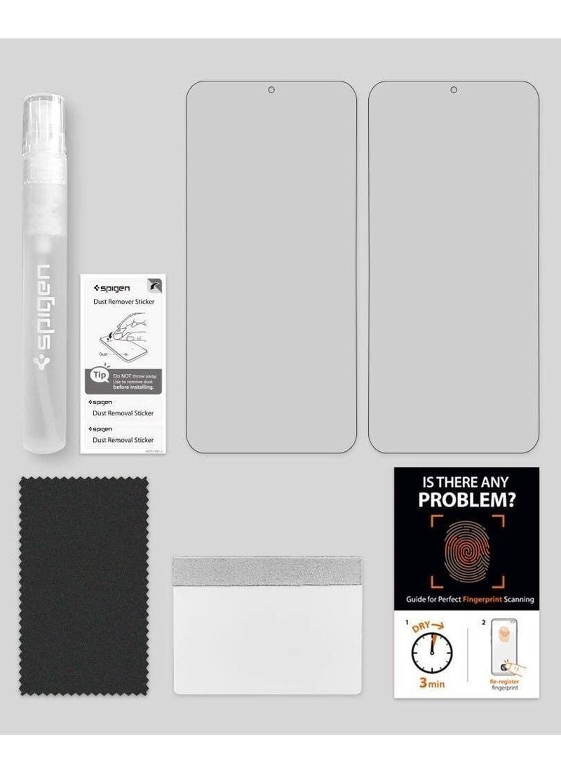 Galaxy S20 Ultra, Spigen NeoFlex Screen Protector Designed 2 Pack Case Friendly