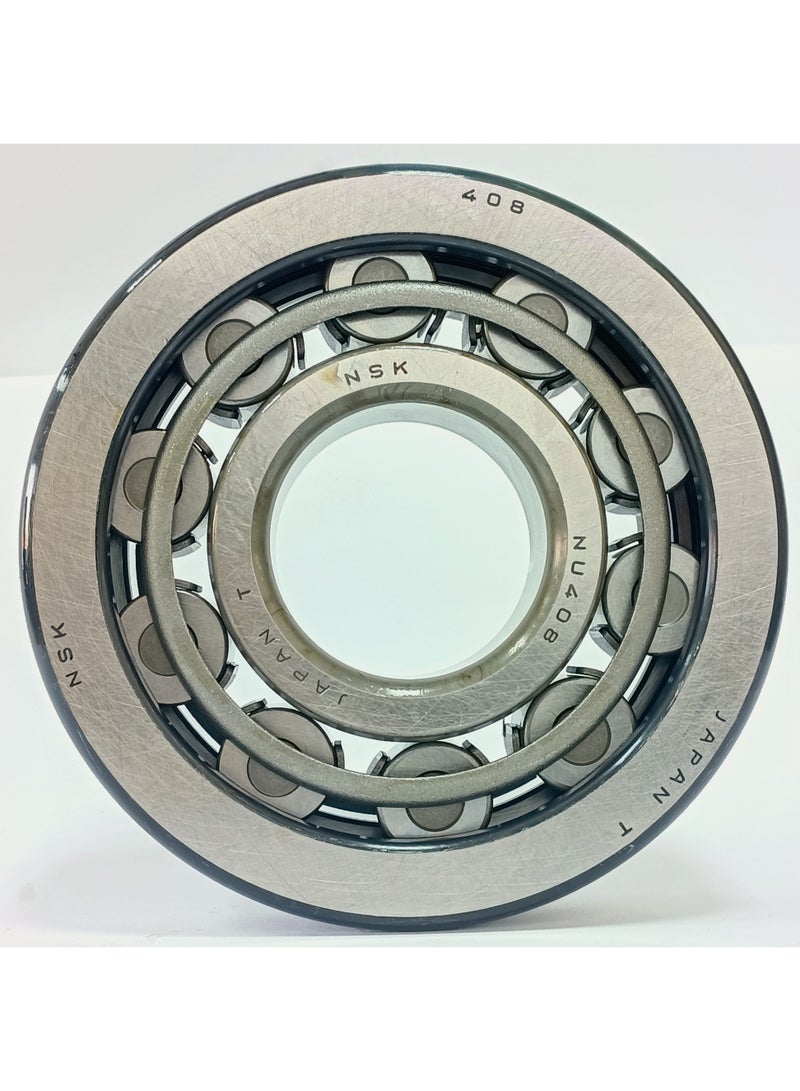NSK رمان بلي أصلي  بكرات أسطوانية NSK NU 408 W - سلسلة 400 فائقة الثقل - نوع عائم - سعة تحميل عالية - مقاس 40x110x27 ملم - أصلي صنع في اليابان - Image 3