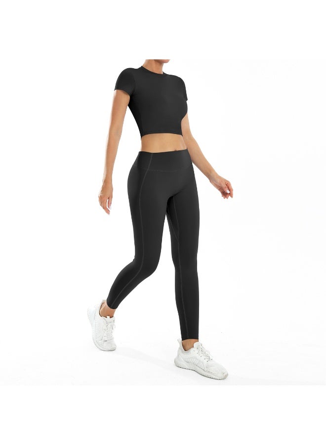 عام 2 قطعة اليوغا مجموعة الصالة الرياضية الملابس الرياضية اليوغا الدعاوى للنساء - Image 2