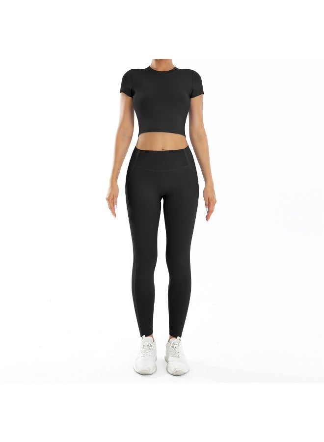 عام 2 قطعة اليوغا مجموعة الصالة الرياضية الملابس الرياضية اليوغا الدعاوى للنساء - Image 1