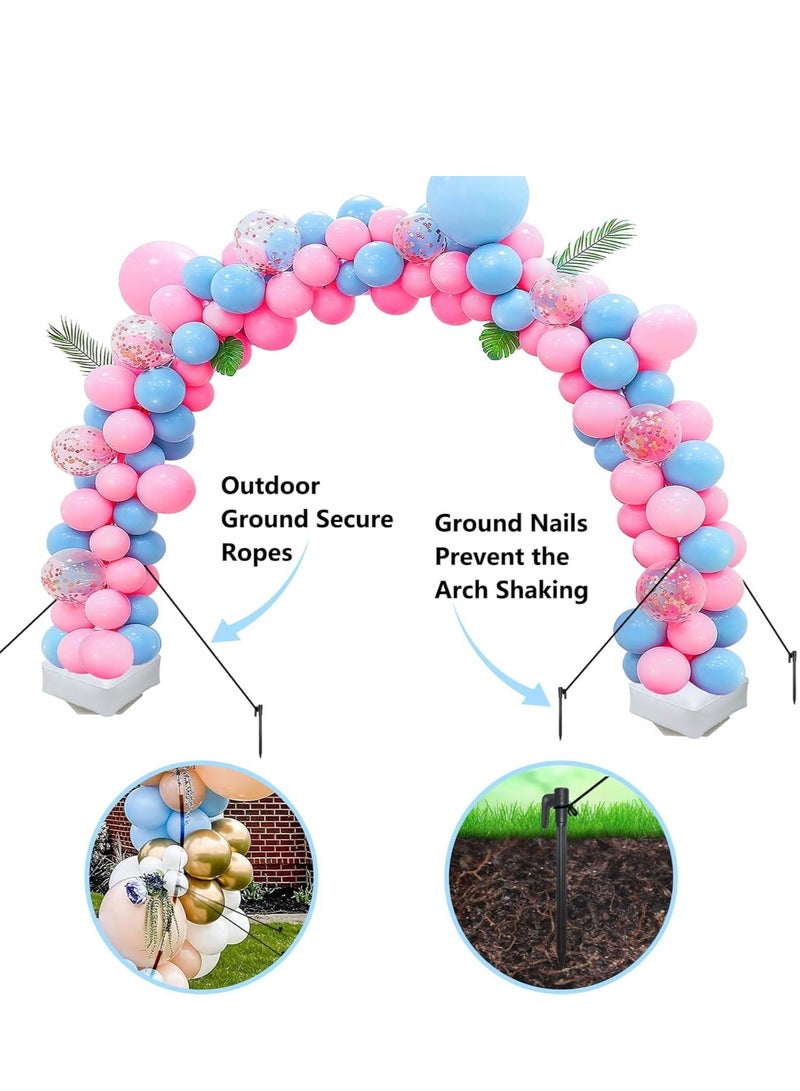 Balloon Arch Stand Kit with Water Base, Adjustable Balloon Garland Stand with 50Pcs Balloon Clips for Wedding Birthday Baby Shower Graduation Party Supplies Halloween Decoration - Image 3