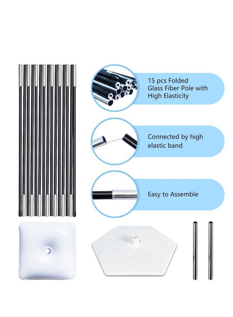 Balloon Arch Stand Kit with Water Base, Adjustable Balloon Garland Stand with 50Pcs Balloon Clips for Wedding Birthday Baby Shower Graduation Party Supplies Halloween Decoration - Image 4