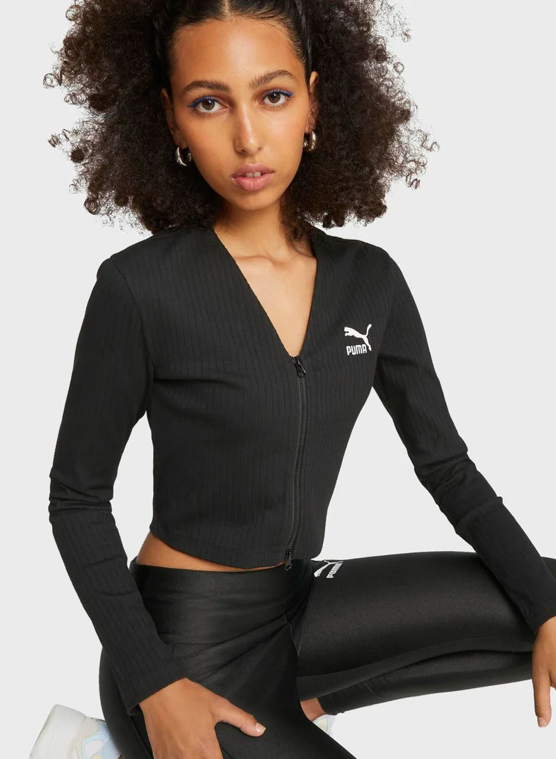PUMA Classics Ribbed Shirt