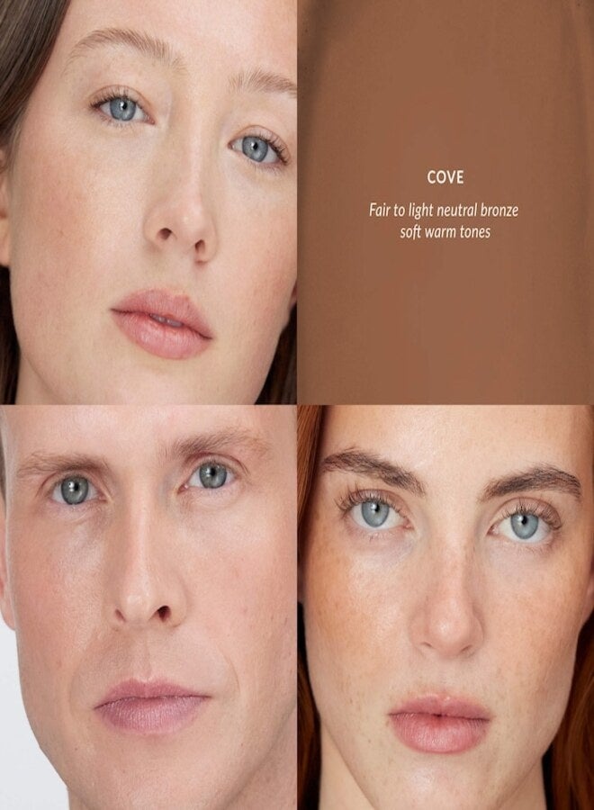 REFY Water Bronzer Liquid Cushion with Ceramides Cove – Fair to Light Neutral Bronze, Soft Warm Tones, Hydrating Buildable Glow, Dewy Finish, 0.42 oz / 12g - Image 4