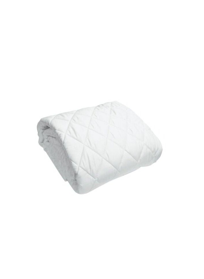 Regency - Quilted Mattress Protector Cotton Blend White 100x200 cm - Image 1