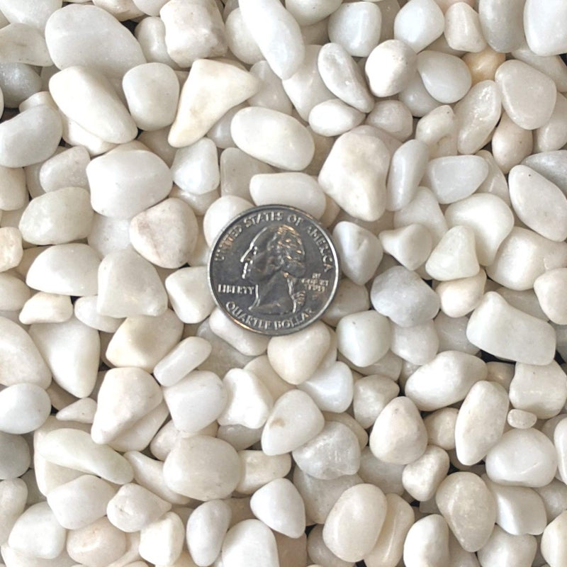 Midwest Hearth Decorative Polished White Pebbles 3/8" Gravel Size (10-lb Bag) - Image 3