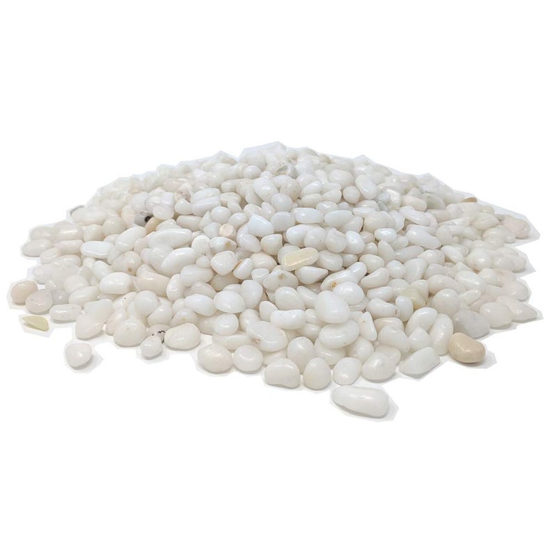 Midwest Hearth Decorative Polished White Pebbles 3/8" Gravel Size (10-lb Bag) - Image 4