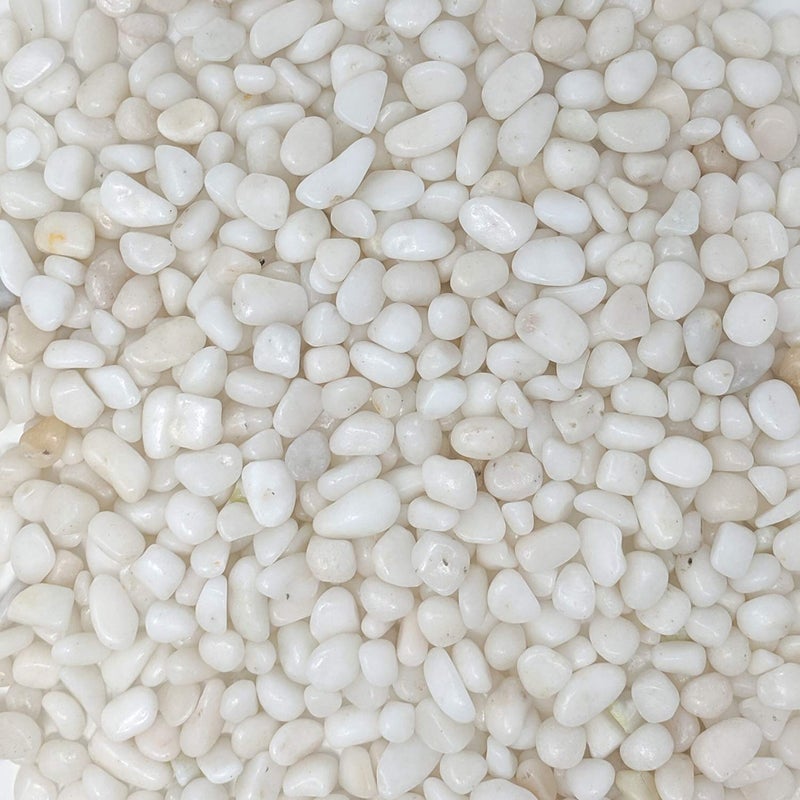 Midwest Hearth Decorative Polished White Pebbles 3/8" Gravel Size (10-lb Bag) - Image 2