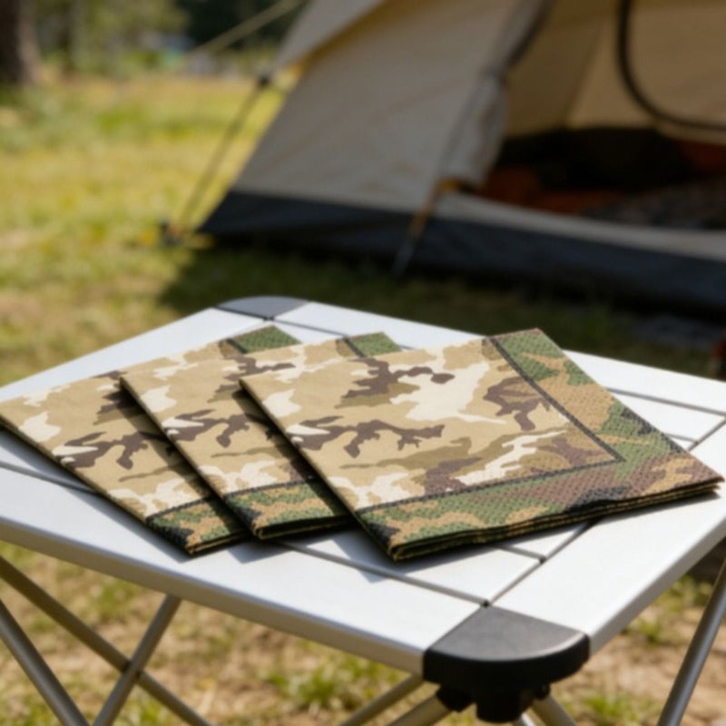 16Pcs Camouflage Party Napkins for Themed Scene Decor - Image 3