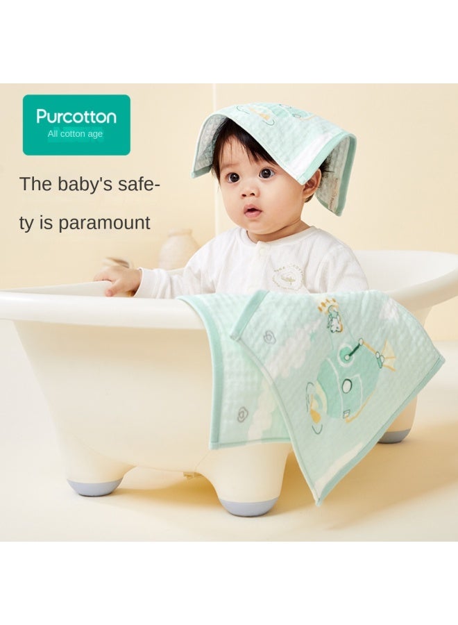 purcotton In-store Same Item】baby Waffle Gauze Handkerchief, Soft And Skin-friendly Face Cloth For Infants, Baby Drool Bibs - Image 3