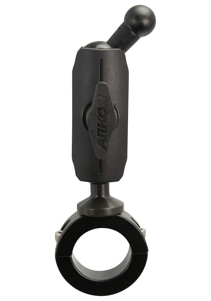 Arkon 25mm Robust Aluminum Motorcycle Handlebar Mount – 17mm Ball Compatible Black - Image 2