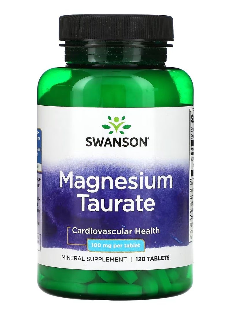 Swanson, Magnesium Taurate, 100 mg, 120 tablets