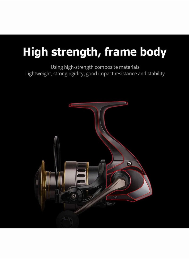 Generic Upgraded version Fishing Reel Fishing Reel All Metal Spool Spinning Reel 10KG Max Drag Stainless Steel Handle Line Spool Saltwater Fishing For Saltwater or Freshwater ( Size : 7000 Series)  - Image 2