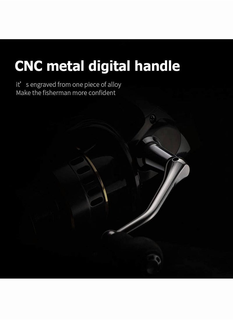 Generic Upgraded version Fishing Reel Fishing Reel All Metal Spool Spinning Reel 10KG Max Drag Stainless Steel Handle Line Spool Saltwater Fishing For Saltwater or Freshwater ( Size : 7000 Series)  - Image 3