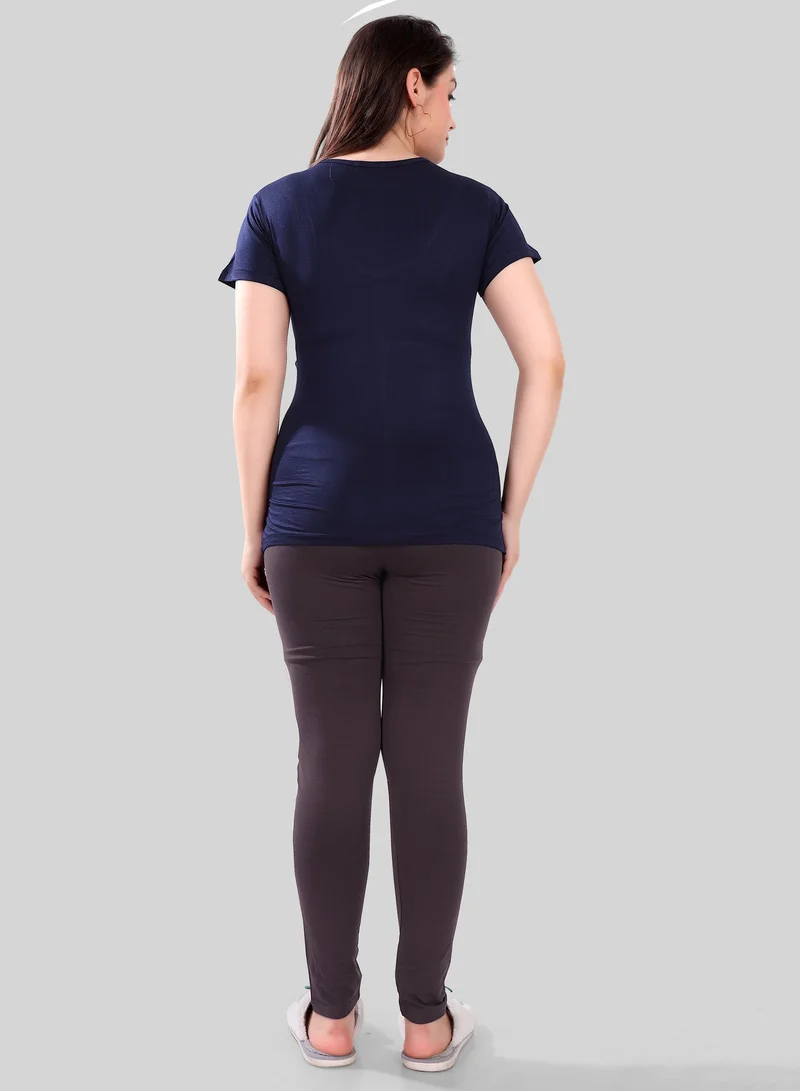 TUMMY  TUMMY Maternity T-Shirt - Navy for Women | Best Price UAE