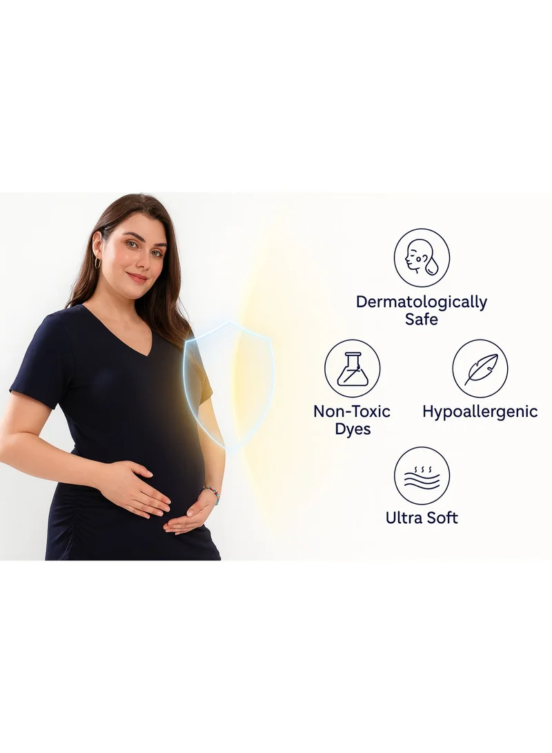 TUMMY  TUMMY Maternity T-Shirt - Navy for Women | Best Price UAE
