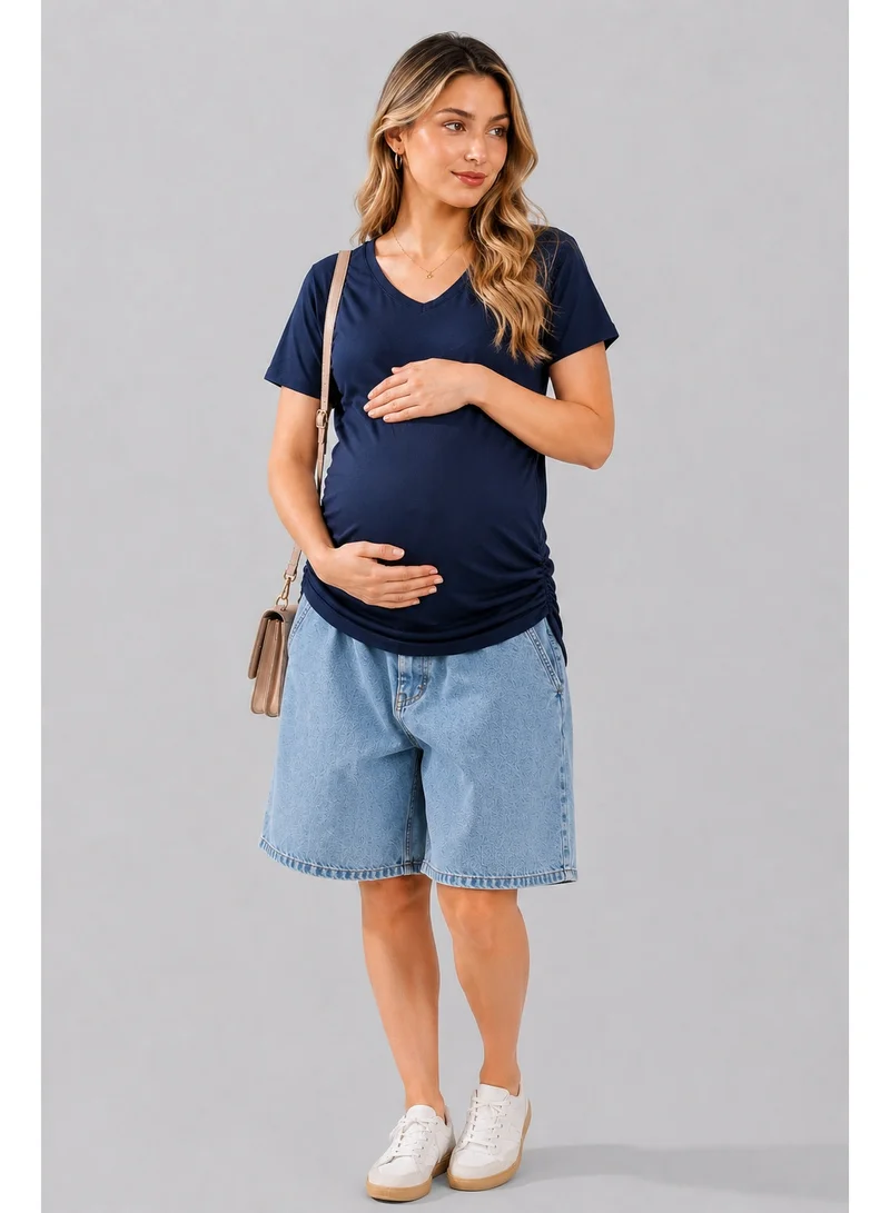 TUMMY TUMMY Maternity T-Shirt - Navy