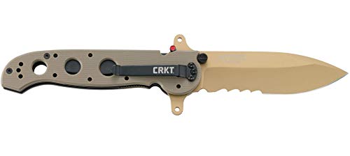 CRKT M21-14DSFG Folding Knife with Liner Lock: 1.4116 Veff Serrations Blade, G10 Handle, Reversible Pocket Clip, M21-14DSFG - Image 4