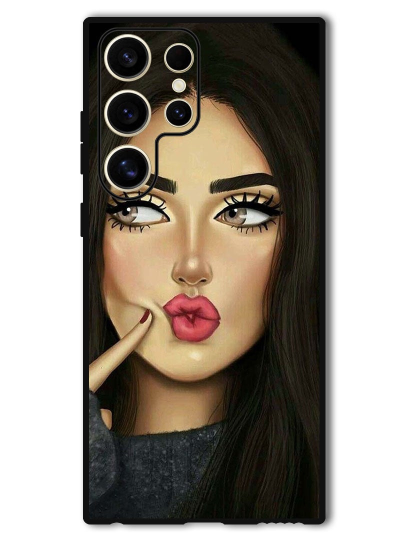 Theodor Protective Case Anti Scratch Shock Proof Bumper Cover For Samsung Galaxy S24 Ultra Dimple Girl - Image 1