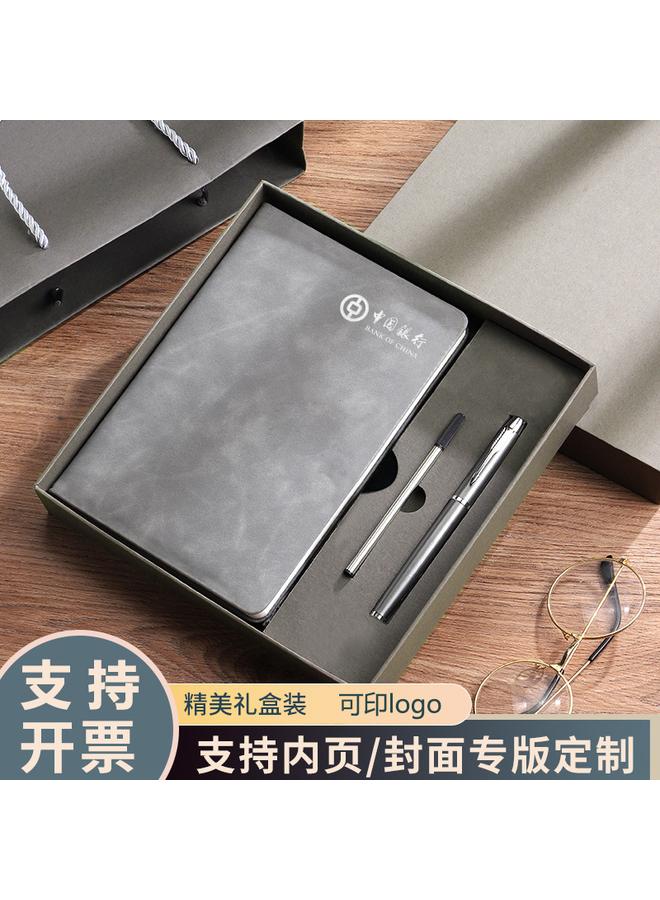 الأزرق جي دبليو علبة هدايا دفتر الملاحظات التجارية بالجملة مجموعة المفكرة A5 سمكه عمل التعلم المكتبي - Image 1