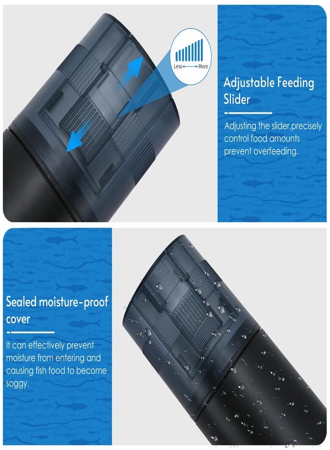 ليتشي مغذي أسماك أوتوماتيكي يعمل بتقنية الواي فاي (2.4 جيجاهرتز فقط)، مغذي أسماك ذكي مزود بمؤقت وتحكم عبر تطبيق، موزع طعام جاف بثلاثة منافذ لأحواض السمك، مثالي للاستخدام أثناء العطلات والاستخدام اليومي - Image 3