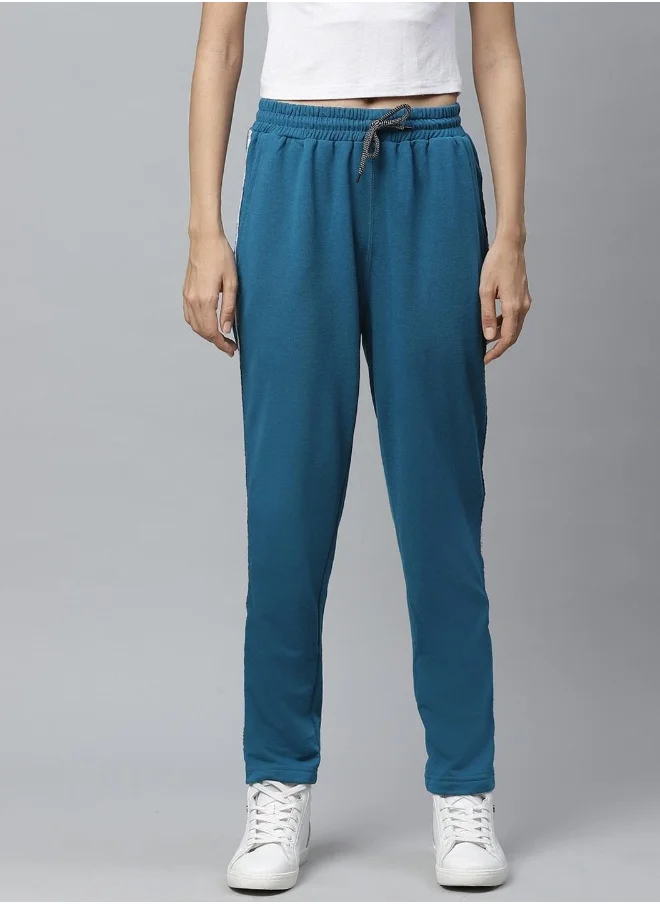 Hubberholme Turquoise Track Pants For Women