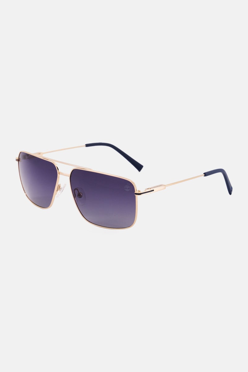 Timberland Men TB929232D61 Square Sunglasses, Gold - Image 3