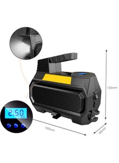 WEMART Air Compressor,Portable Air Compressor,Tire Air Pump for Car Tires,Car Accessories, 12V DC Auto Pump with Digital Pressure Gauge, Emergency LED Light for Bicycle, Balloons  - Image 4