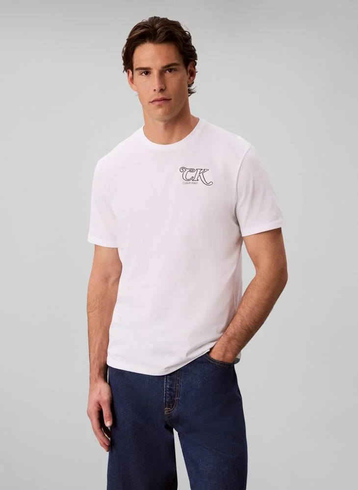 Script Logo Embroidery T-Shirt