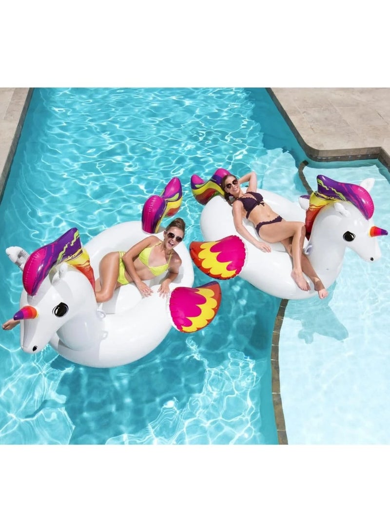 Bestway Bestway Supersized Inflatable Unicorn Pool Rider – Multicolour – 233 x 156 x 136.5 cm - Image 5