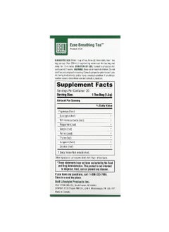 Bell Lifestyle Bell Lifestyle, Ezee Breathing Tea, Soothing Herbal Blend, 20 Tea Bags, 1.5 g Each  - Image 2