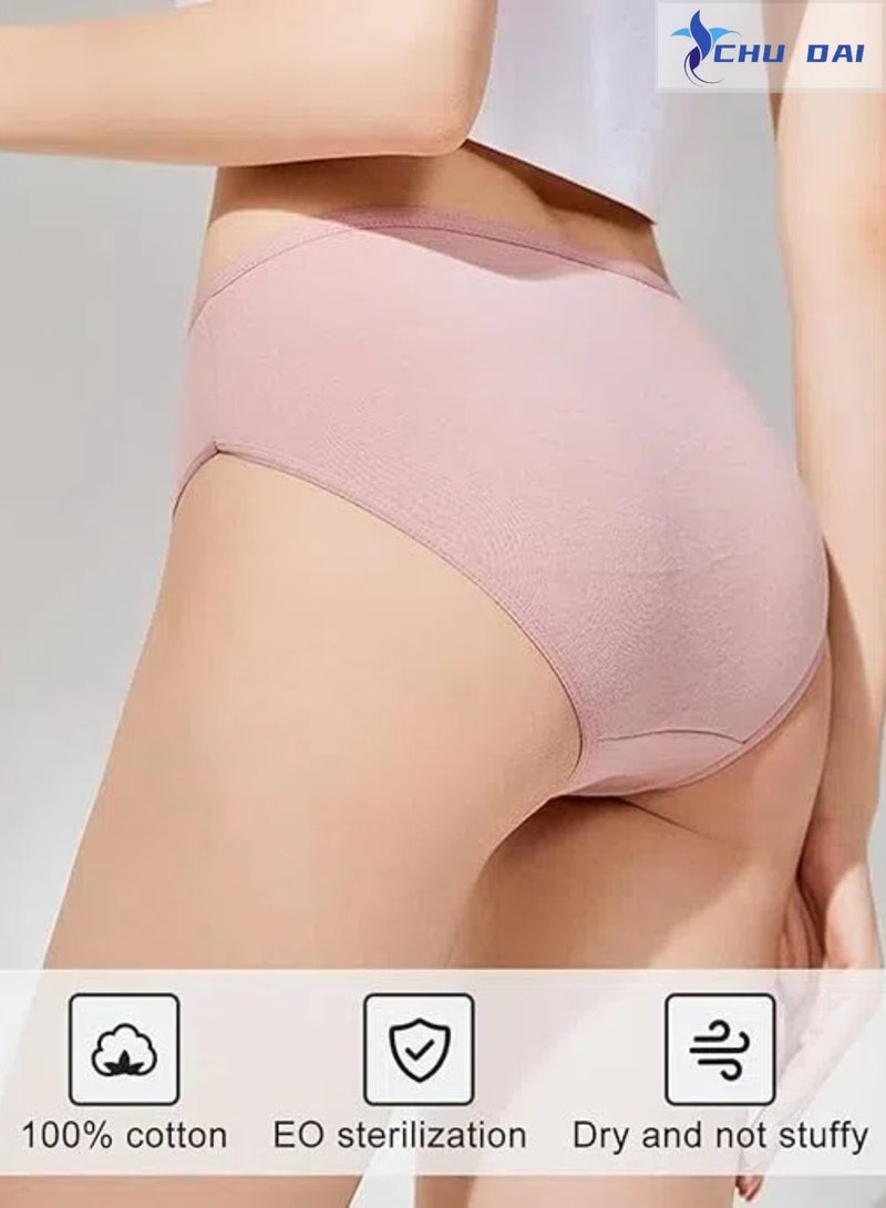 CHU DAI 10-Pack Pastel Macaron-Colored Disposable Underwear – Individually Wrapped, Breathable Cotton for Travel & Hajj (UAE/Saudi) - Image 3