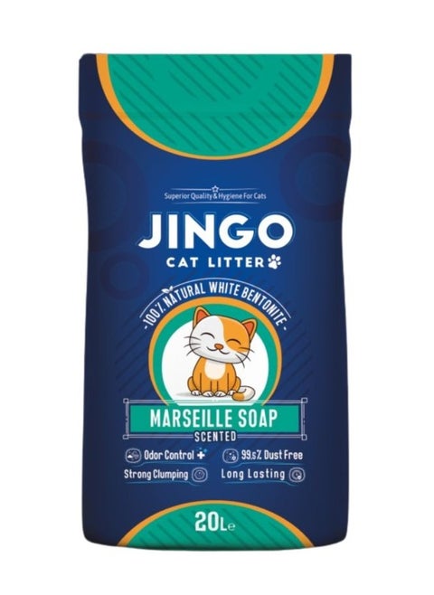 High Performance Absorption And Clumping Cat Litter With Soap Scent 20 Liters 16KG