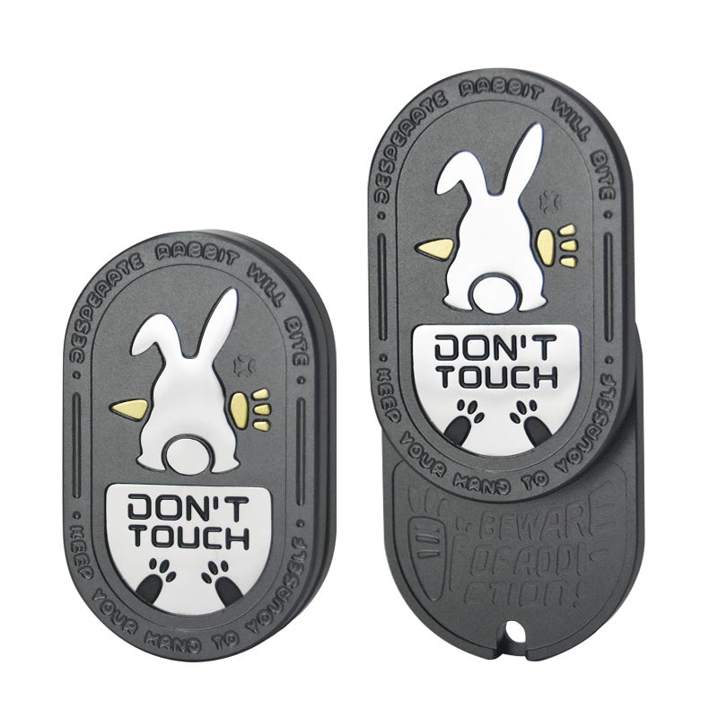 HIDEDC Desperate Rabbit Fidget Slider Aluminum Alloy Version Lightweight Portable EDC Metal Fidget Toys Adults ADHD Tools Executive Desk Toy for Keep Focus Anxiety Relief Black - Image 3