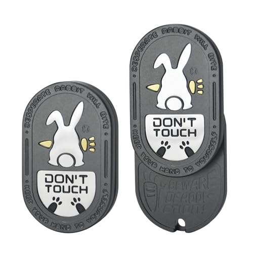 HIDEDC Desperate Rabbit Fidget Slider Aluminum Alloy Version Lightweight Portable EDC Metal Fidget Toys Adults ADHD Tools Executive Desk Toy for Keep Focus Anxiety Relief Black - Image 1