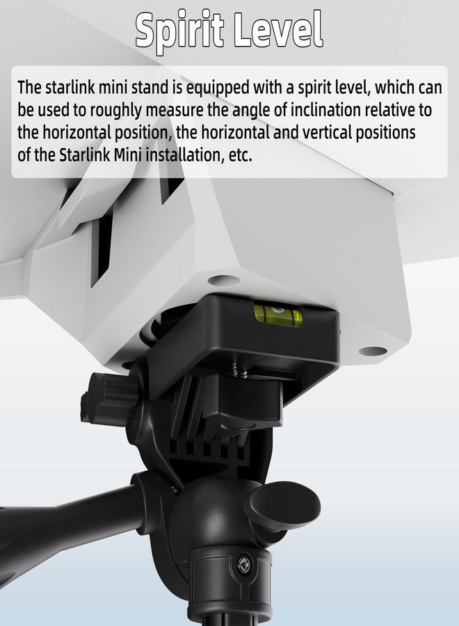 DAIERTEK حامل ثلاثي صغير ستارلينك مع محول، ارتفاع قابل للتعديل 3 مستويات، دوران 360°، متوافق مع محول أنبوب ستارلينك الصغير والتركيب المسطح، لمحول الأنبوب - Image 5