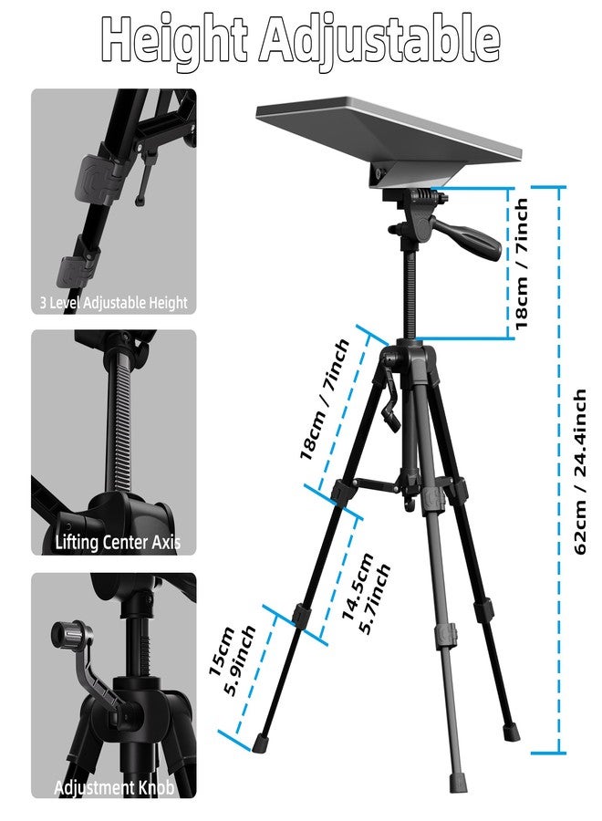 DAIERTEK حامل ثلاثي صغير ستارلينك مع محول، ارتفاع قابل للتعديل 3 مستويات، دوران 360°، متوافق مع محول أنبوب ستارلينك الصغير والتركيب المسطح، لمحول الأنبوب - Image 3