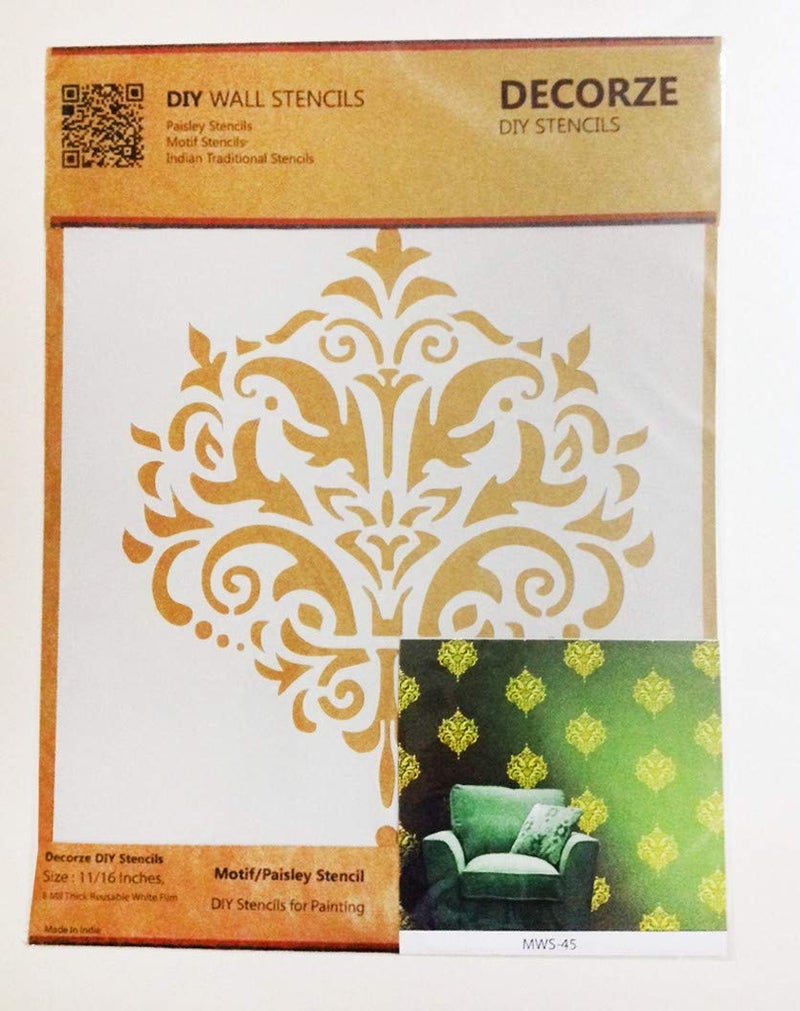 Design In DECORZE Motif Wall Paintings Stencil (Mws45, Size 30x40 cm) - Image 3