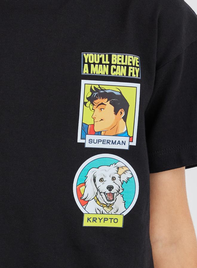 ستايلي تيشيرت ستايلي بطبعة جرافيك وأكمام قصيرة - Image 4