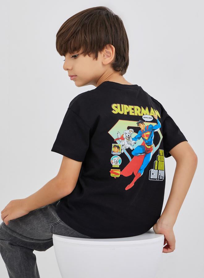 ستايلي تيشيرت ستايلي بطبعة جرافيك وأكمام قصيرة - Image 1