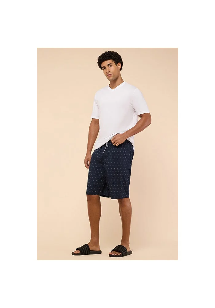 R&b Printed Lounge Shorts with Drawstring Waist