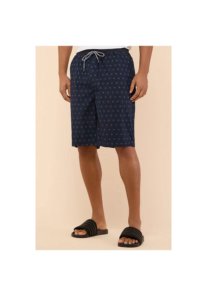 R&b Printed Lounge Shorts with Drawstring Waist