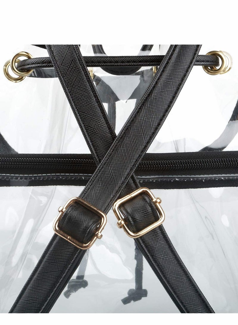 Clear Backpack Heavy Duty Drawstring Sports Gym Bag for Women Men Children Large Size - Image 5