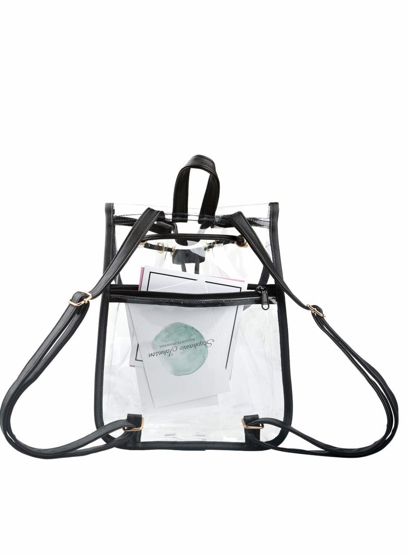 Clear Backpack Heavy Duty Drawstring Sports Gym Bag for Women Men Children Large Size - Image 4