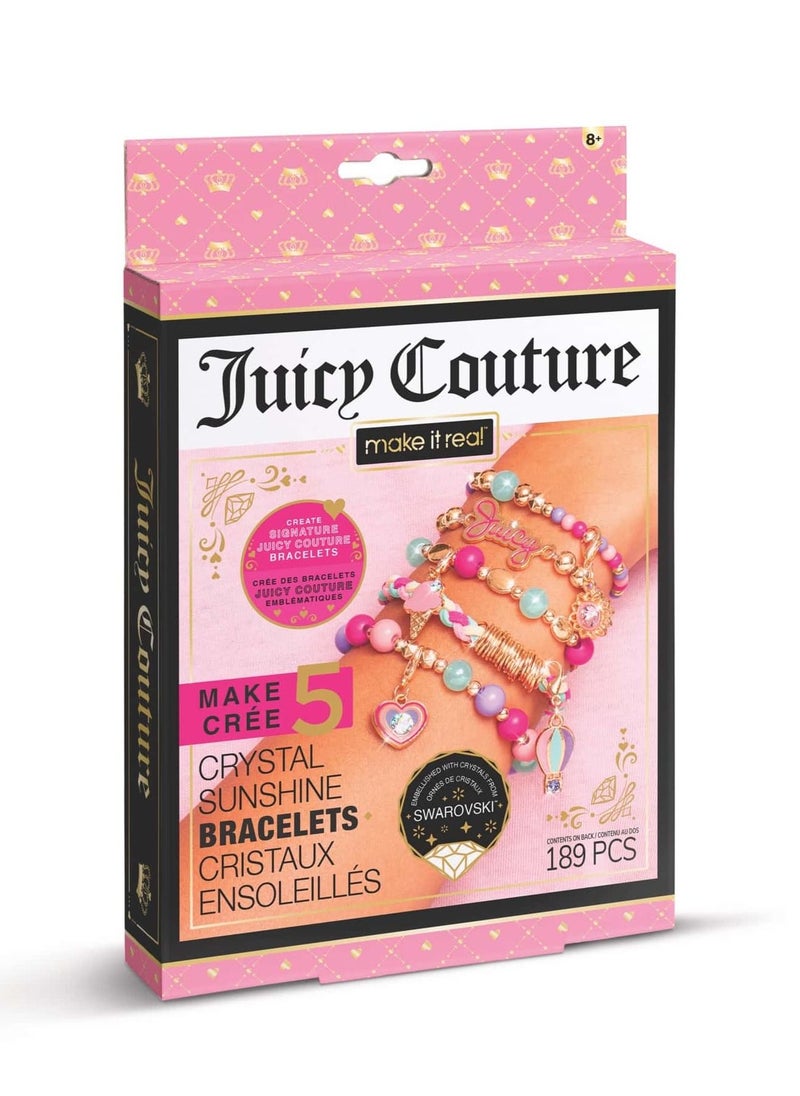 Make It Real Juicy Couture Mini Crystal Sunshine Charm Bracelet  - Image 1