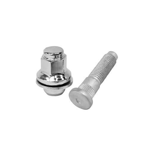 Mysttoo 4PCS M12x1.5 Chrome Wheel Lug Stud Nut Set Compatible with Jaguar S-Type X-Type F-Type XE XF XFR XJ XJ8 XJR XK XKR Vanden Plas C2C35294 C2C35294010 - Image 5