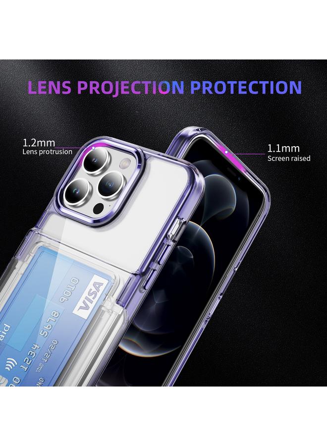 The Bros Phone Case For iPhone 12 Card Holder Acrylic Hybrid TPU Phone Phone Case  - Image 5