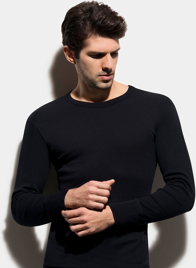 Bross 1028 100% Cotton Men's Body/Underwear Black 