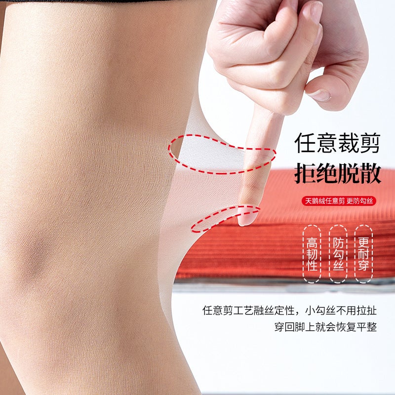 Summer Trendy Pineapple Socks Long Tube Stockings Velvet Women'S Black Stockings Any Cut Ultra-Thin Pantyhose - Image 4