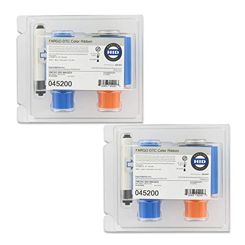HID شريط ألوان Fargo 45200 YMCKO لطابعات DTC4500 و DTC4500e 500 طباعة - عبوة 2 - Image 2